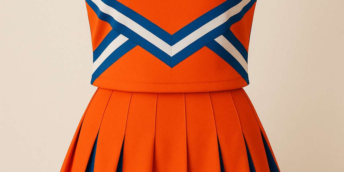 Orange and Blue Cheer Uniform: A Bold Statement of Spirit and Style